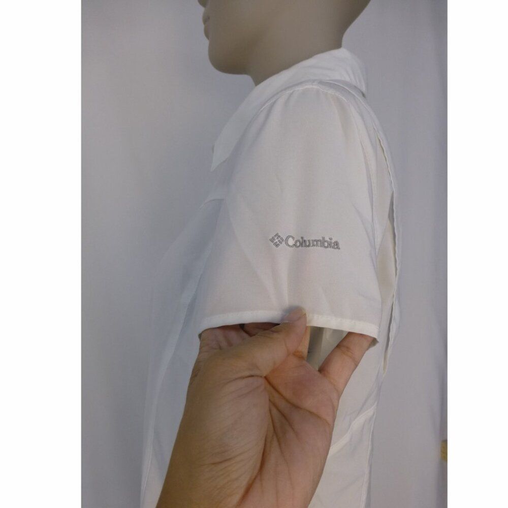 Columbia Omni-Shade Sun Protection Button Up Short Sleeve Top - Picture 4 of 12